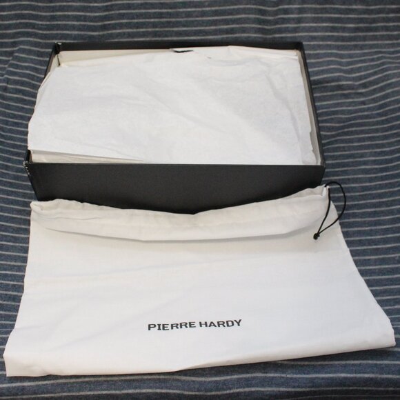 Pierre Hardy Black Calf and Olive Cordovan Leather Oxfords main image 7